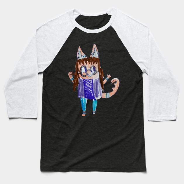 Alex as Bluey Baseball T-Shirt by WhitneyWooHoo